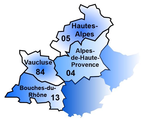 4 départements de l'académie d'Aix-Marseille